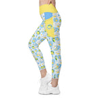 RECYCLED High Waist Pocket Leggings - 'Limonata' CUT-SEW