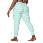 RECYCLED High Waist Pocket Leggings - 'Zig-A-Zig-Ah!'