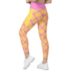 RECYCLED High Waist Pocket Leggings - 'Raspberry Ripple'