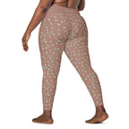 RECYCLED High Waist Pocket Leggings - 'Mint Choc Chip'