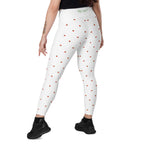 RECYCLED High Waist Pocket Leggings - 'Strawberry Picking'