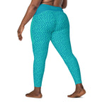 RECYCLED High Waist Pocket Leggings - 'Aquamarine'