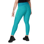 RECYCLED High Waist Pocket Leggings - 'Aquamarine'