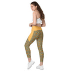 RECYCLED High Waist Pocket Leggings - 'Summertime Vintage'