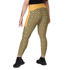 RECYCLED High Waist Pocket Leggings - 'Summertime Vintage'