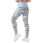 RECYCLED High Waist Pocket Leggings - 'Gingham Getaway'