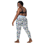 RECYCLED High Waist Pocket Leggings - 'Gingham Getaway'