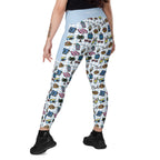 RECYCLED High Waist Pocket Leggings - 'Gingham Getaway'