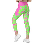 RECYCLED High Waist Pocket Leggings - 'Silly Goose'