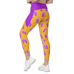 RECYCLED High Waist Pocket Leggings - 'Cool Cat'