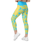 RECYCLED High Waist Pocket Leggings - 'Silly Sausage'