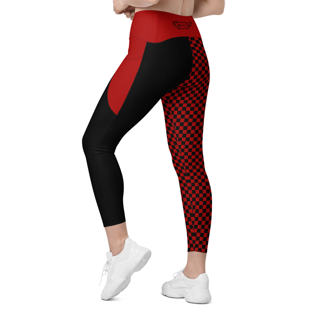 RECYCLED High Waist Pocket Leggings - 'Black Parade'