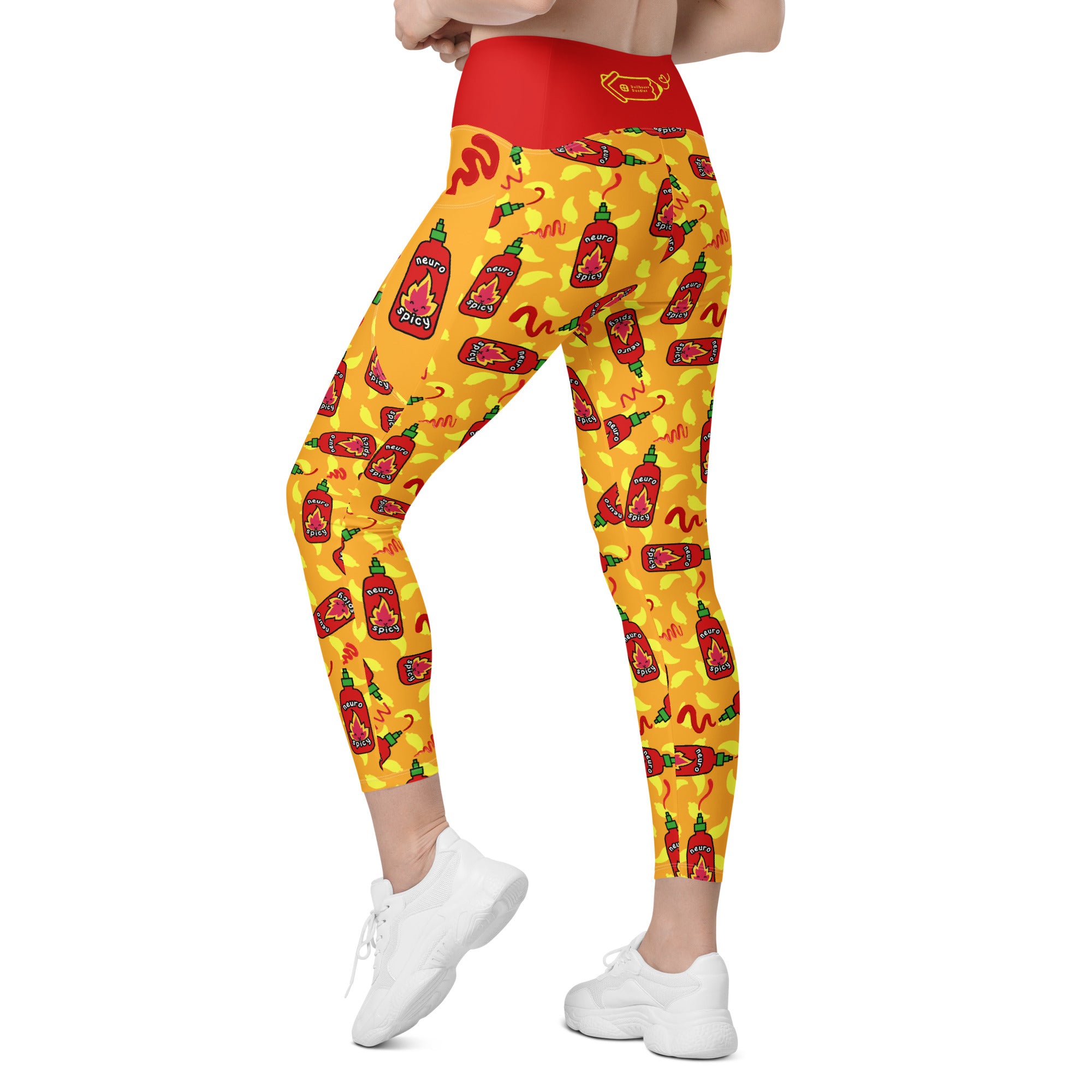 RECYCLED High Waist Pocket Leggings - 'Neurospicy'