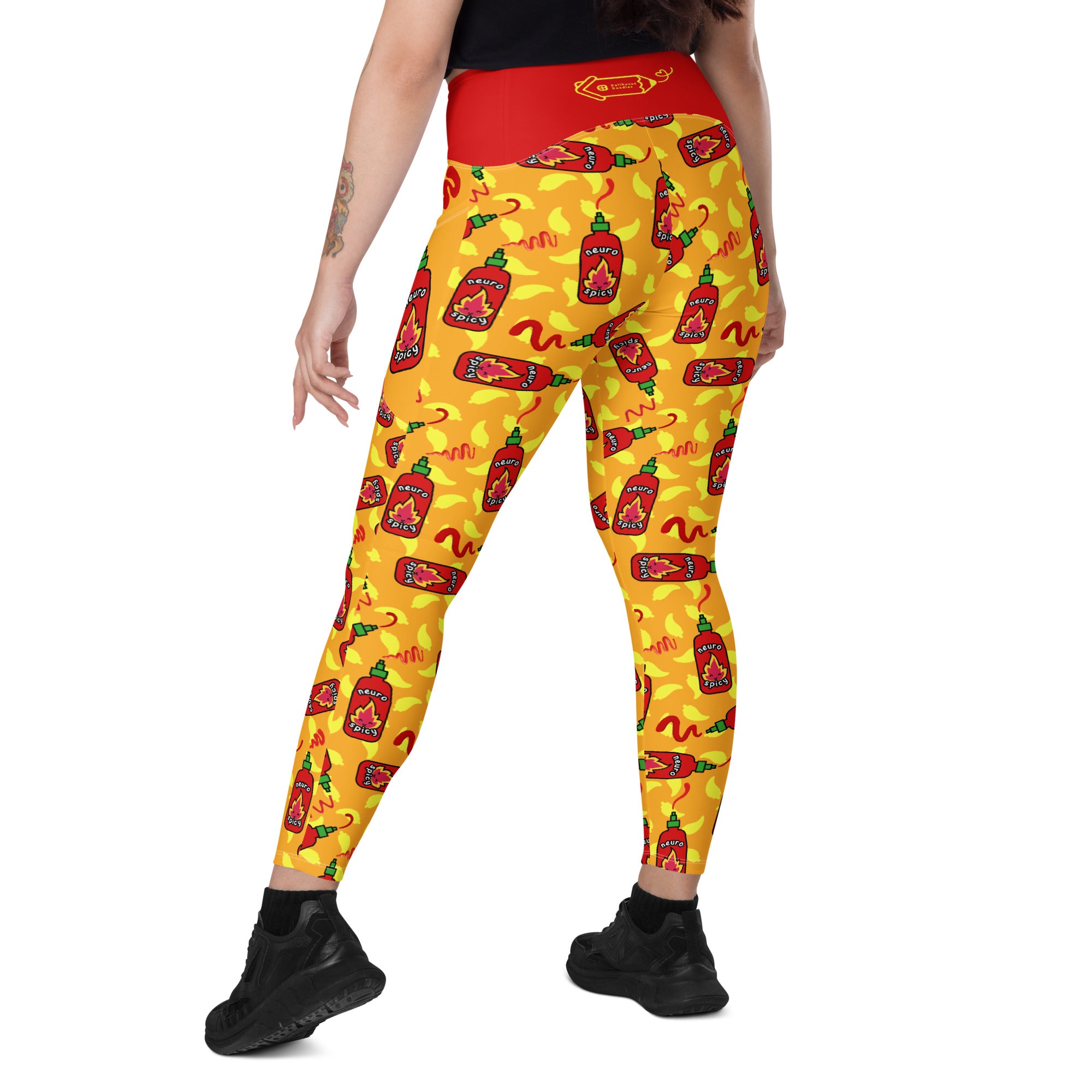 RECYCLED High Waist Pocket Leggings - 'Neurospicy'