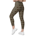 RECYCLED High Waist Pocket Leggings - 'Dead Cute'
