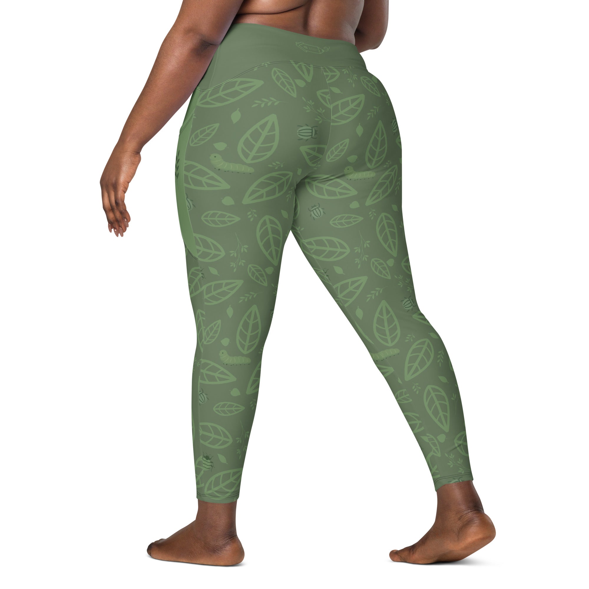 RECYCLED High Waist Pocket Leggings - 'Bug's Life'