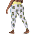 RECYCLED High Waist Pocket Leggings - 'Got Milk?'
