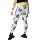 RECYCLED High Waist Pocket Leggings - 'Got Milk?'