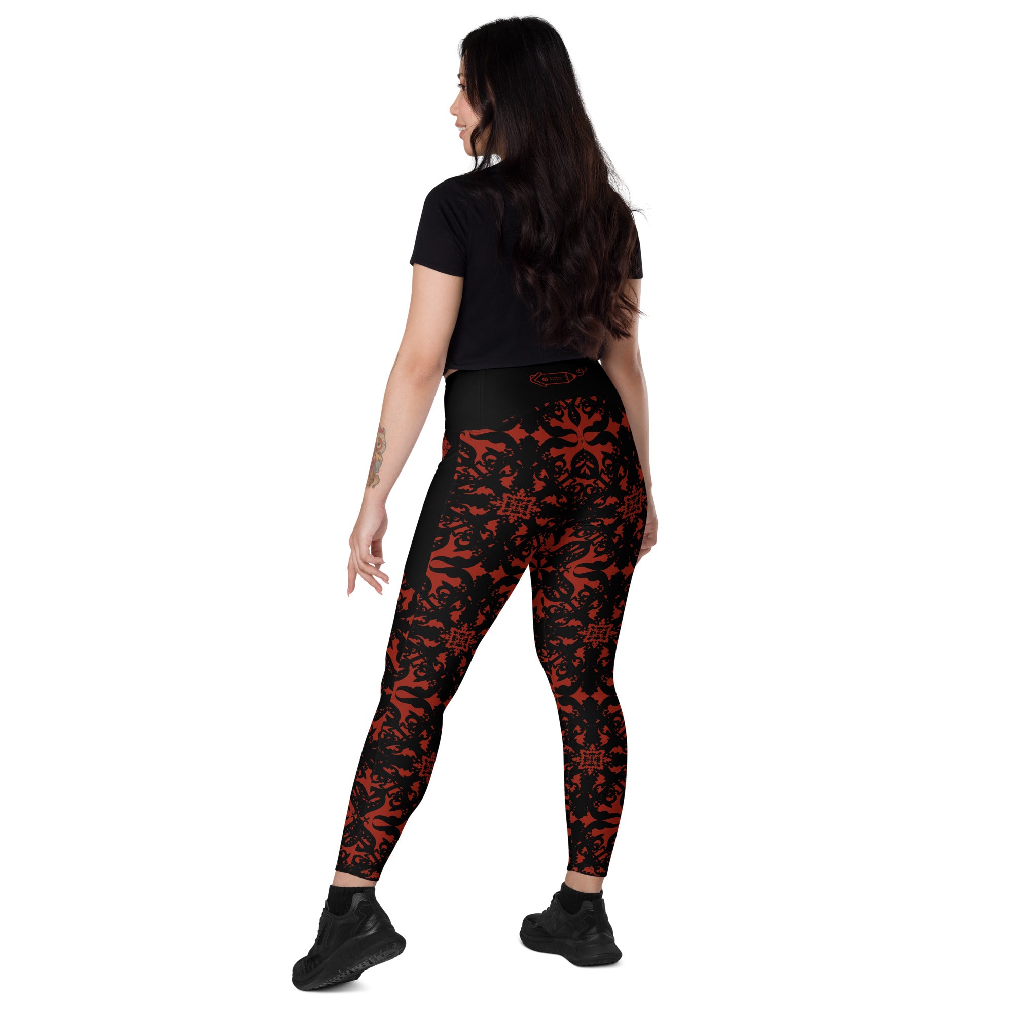 RECYCLED High Waist Pocket Leggings - 'For I Have Sinned'