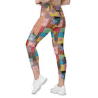 RECYCLED High Waist Pocket Leggings - 'Perfect Patchwork'