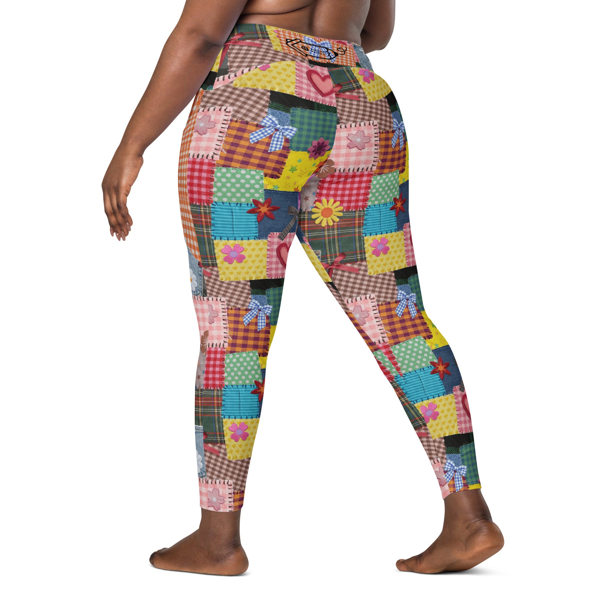 RECYCLED High Waist Pocket Leggings - 'Perfect Patchwork'