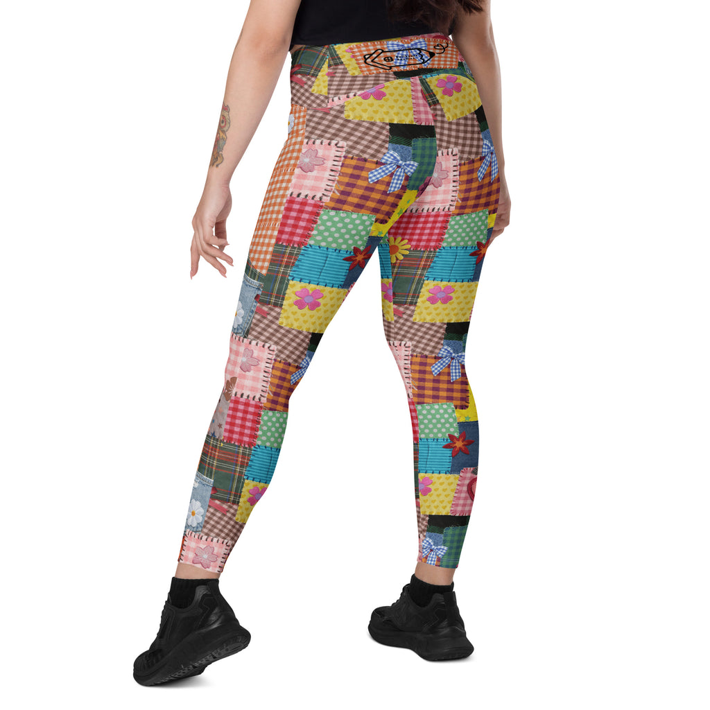 RECYCLED High Waist Pocket Leggings - 'Perfect Patchwork'