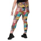 RECYCLED High Waist Pocket Leggings - 'Perfect Patchwork'