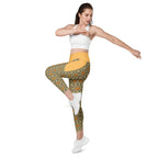 RECYCLED High Waist Pocket Leggings - 'Summertime Vintage'