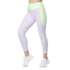 RECYCLED High Waist Pocket Leggings - 'Lilac Mint'