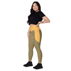 RECYCLED High Waist Pocket Leggings - 'Summertime Vintage'