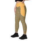 RECYCLED High Waist Pocket Leggings - 'Summertime Vintage'