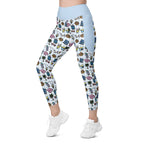 RECYCLED High Waist Pocket Leggings - 'Gingham Getaway'