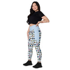 RECYCLED High Waist Pocket Leggings - 'Gingham Getaway'