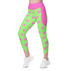 RECYCLED High Waist Pocket Leggings - 'Silly Goose'