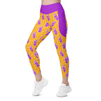 RECYCLED High Waist Pocket Leggings - 'Cool Cat'