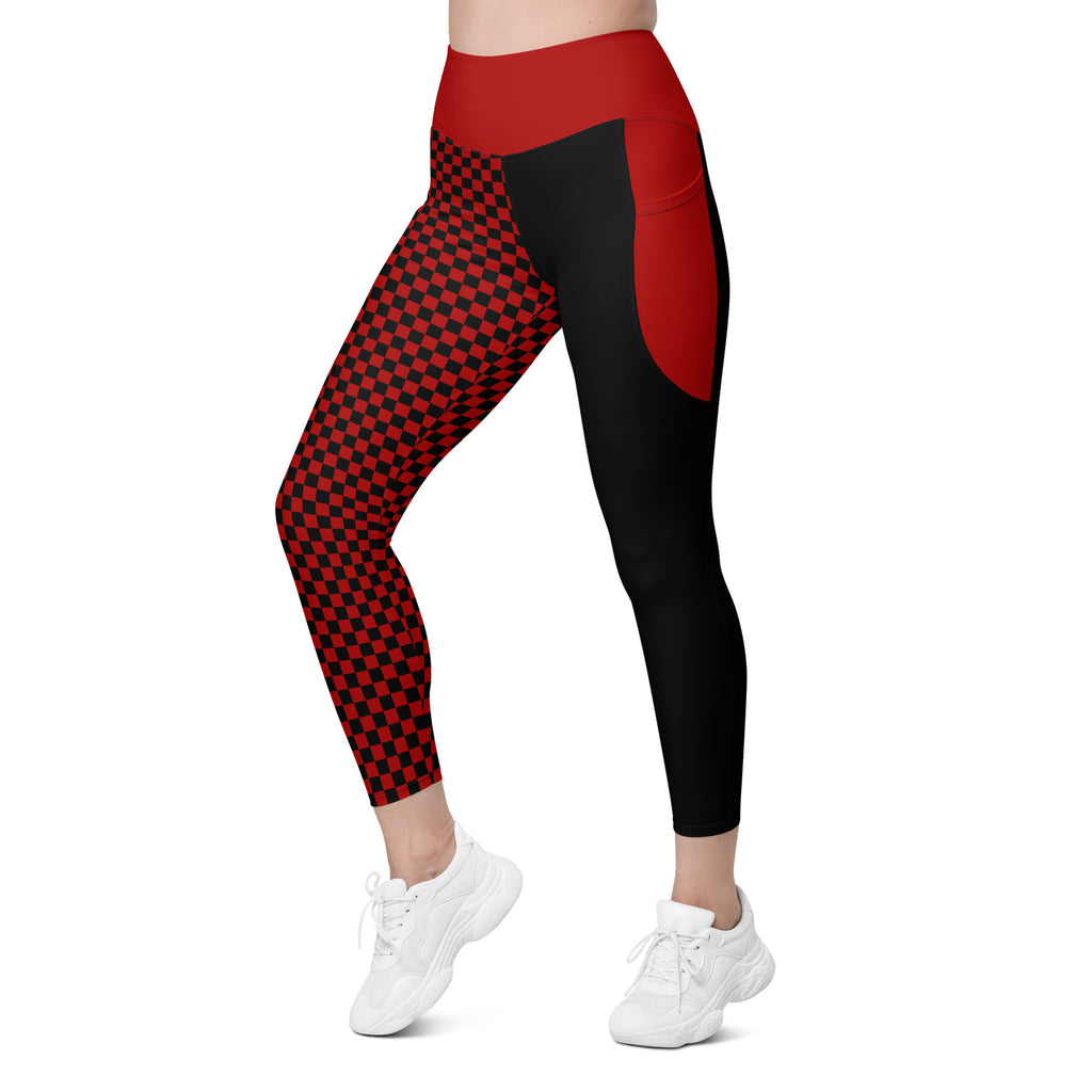 RECYCLED High Waist Pocket Leggings - 'Black Parade'