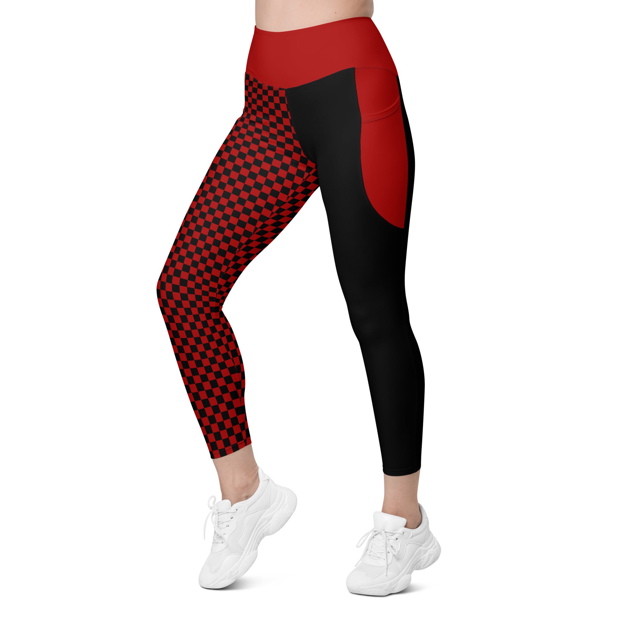 RECYCLED High Waist Pocket Leggings - 'Black Parade'