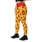 RECYCLED High Waist Pocket Leggings - 'Neurospicy'