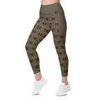 RECYCLED High Waist Pocket Leggings - 'Dead Cute'