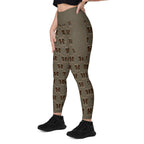 RECYCLED High Waist Pocket Leggings - 'Dead Cute'