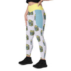 RECYCLED High Waist Pocket Leggings - 'Got Milk?'