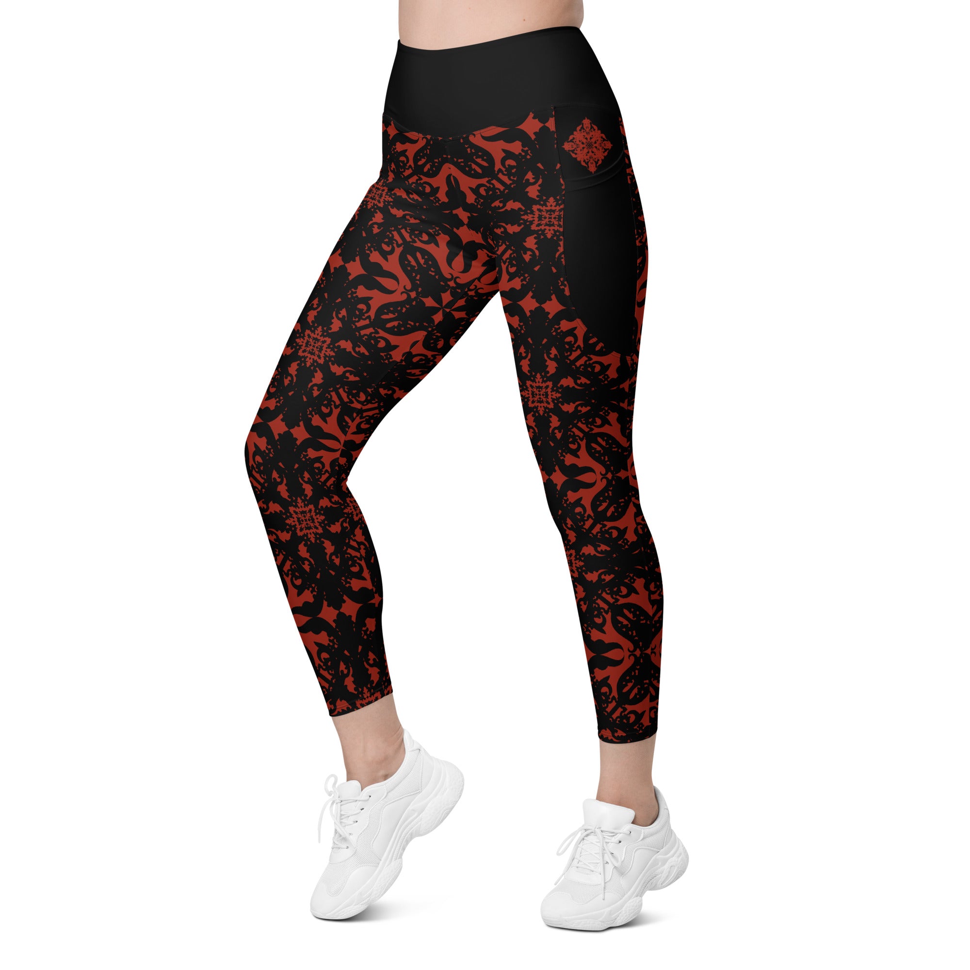RECYCLED High Waist Pocket Leggings - 'For I Have Sinned'