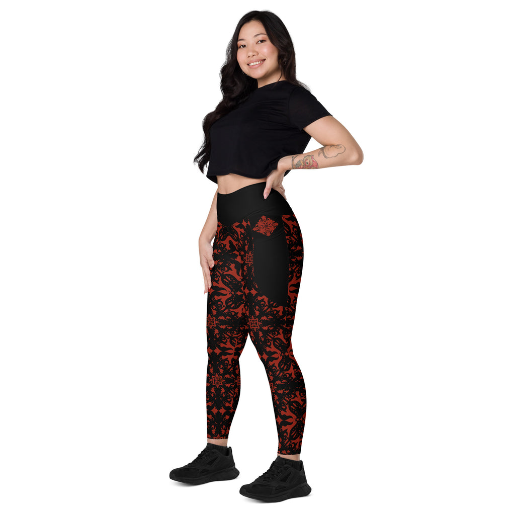 RECYCLED High Waist Pocket Leggings - 'For I Have Sinned'