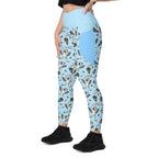 RECYCLED High Waist Pocket Leggings - 'Chippy Tea' Leggings