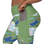 RECYCLED High Waist Pocket Leggings - 'Teacher's Pet'