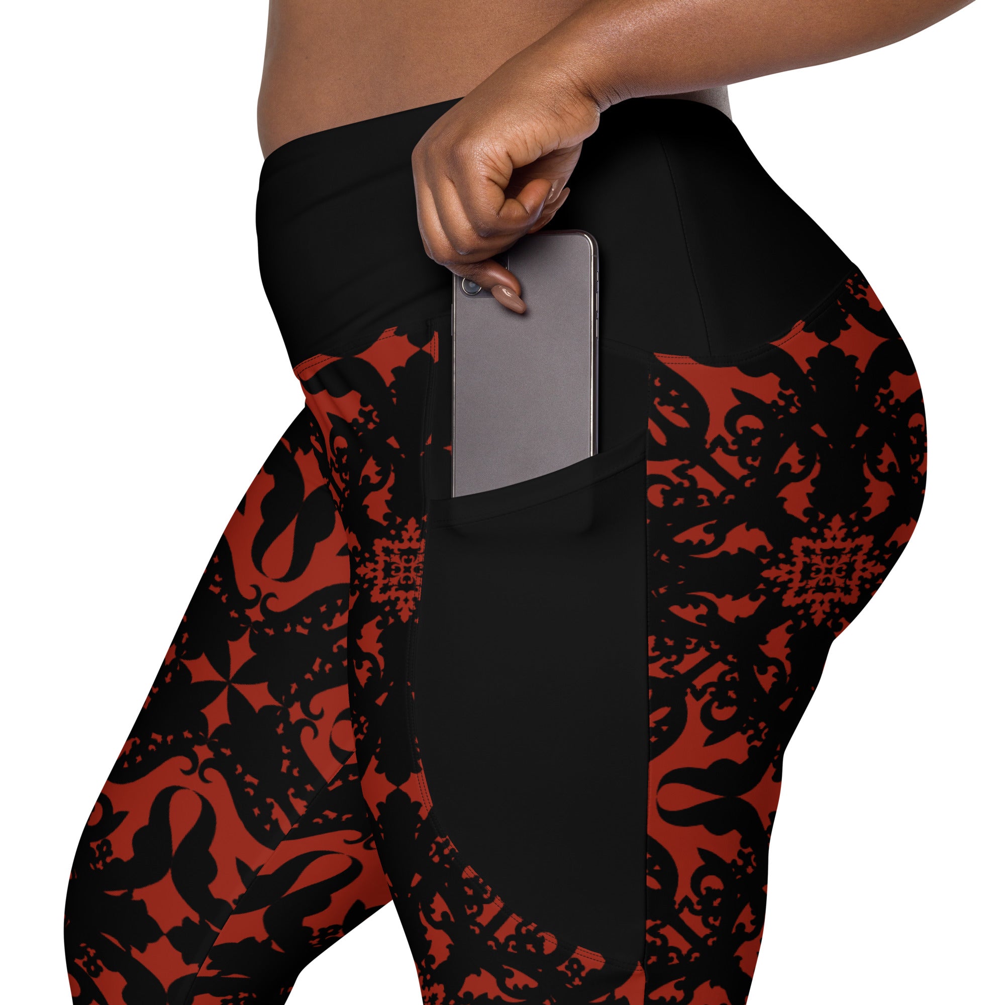 RECYCLED High Waist Pocket Leggings - 'For I Have Sinned'