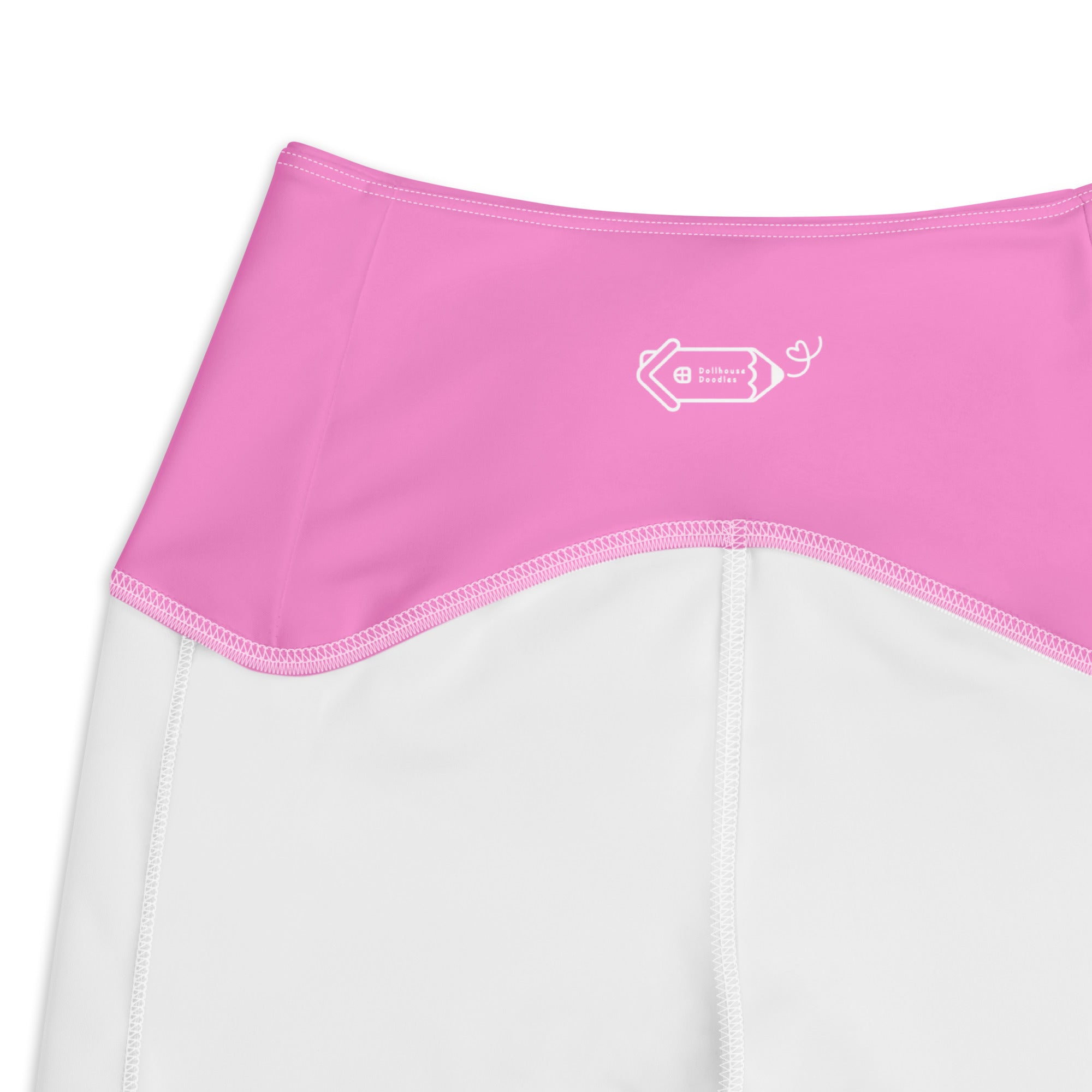 RECYCLED High Waist Pocket Leggings - 'Strawberry Salsa'