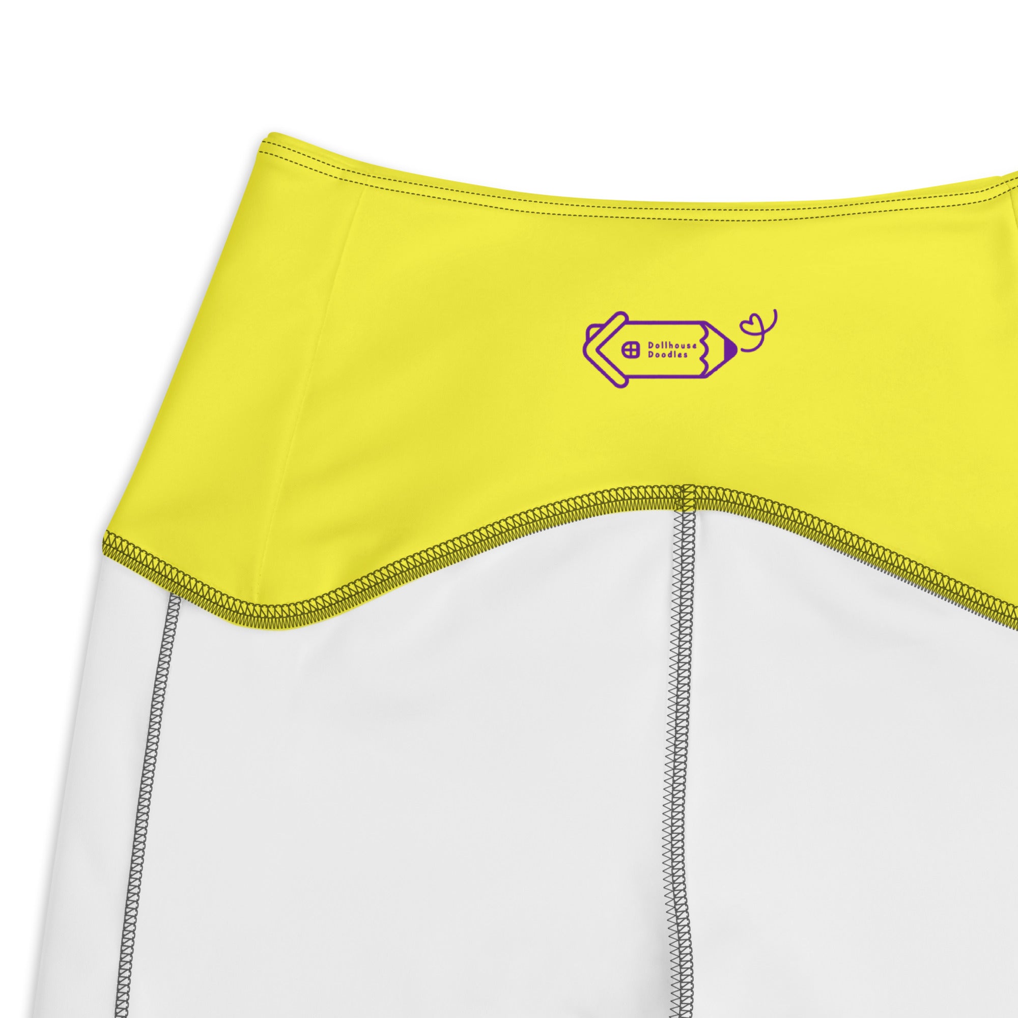 RECYCLED High Waist Pocket Leggings - 'Rainbow Waves'