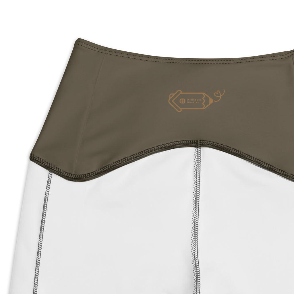 RECYCLED High Waist Pocket Leggings - 'Dead Cute'