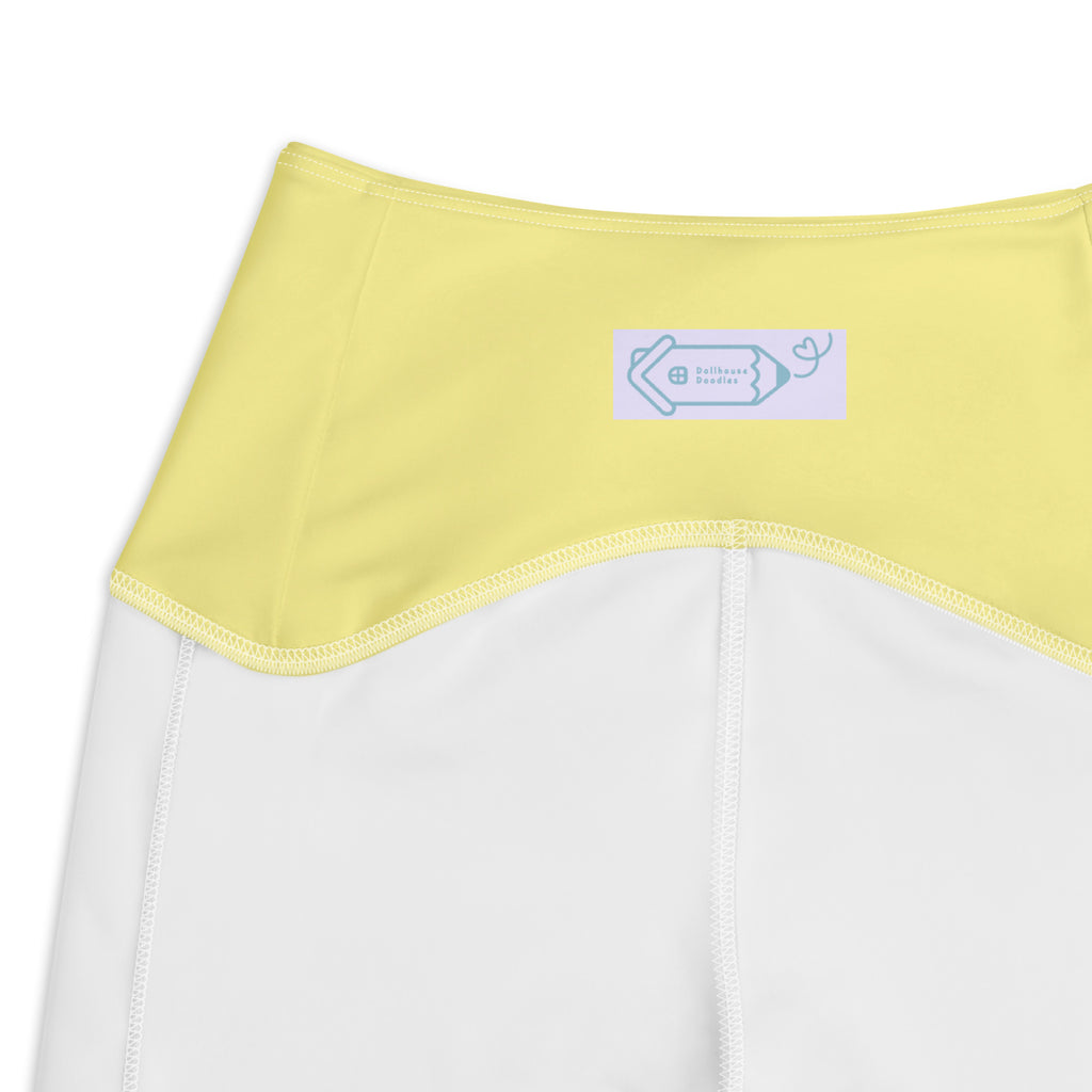 RECYCLED High Waist Pocket Leggings - 'Got Milk?'